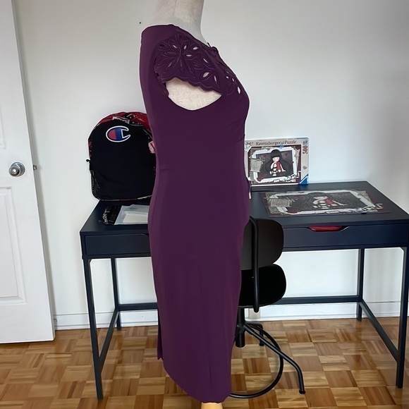 Adrianna Papell burgundy dress - Picture 4 of 13